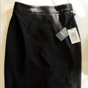 NWT - DKNY Black Pencil Skirt